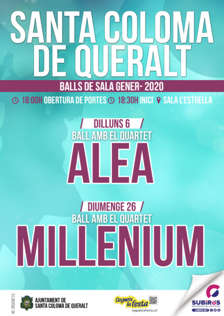 SALA DE BALL STA. COLOMA DE QUERALT GENER 2020