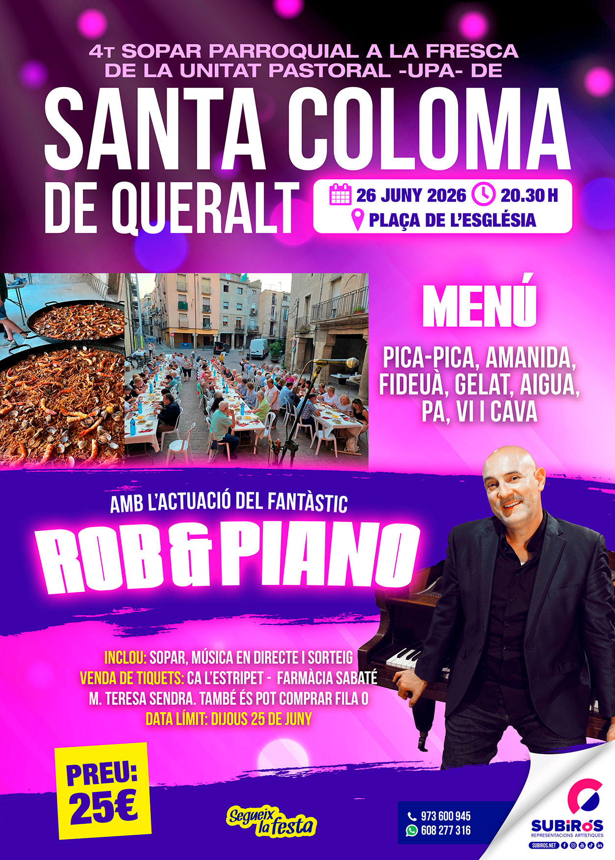 SANTA COLOMA DE QUERALT-4t SOPAR PARROQUIAL 2026
