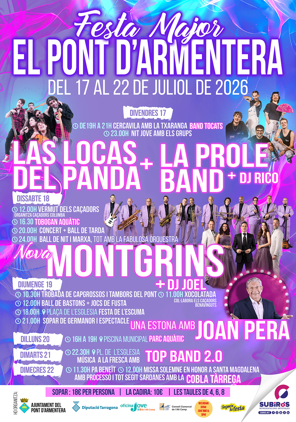 EL PONT D’ARMENTERA-FESTA MAJOR JULIOL 2026