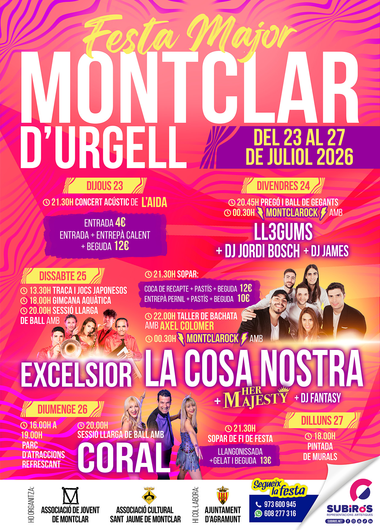 MONTCLAR D’URGELL-FESTA MAJOR JULIOL 2026