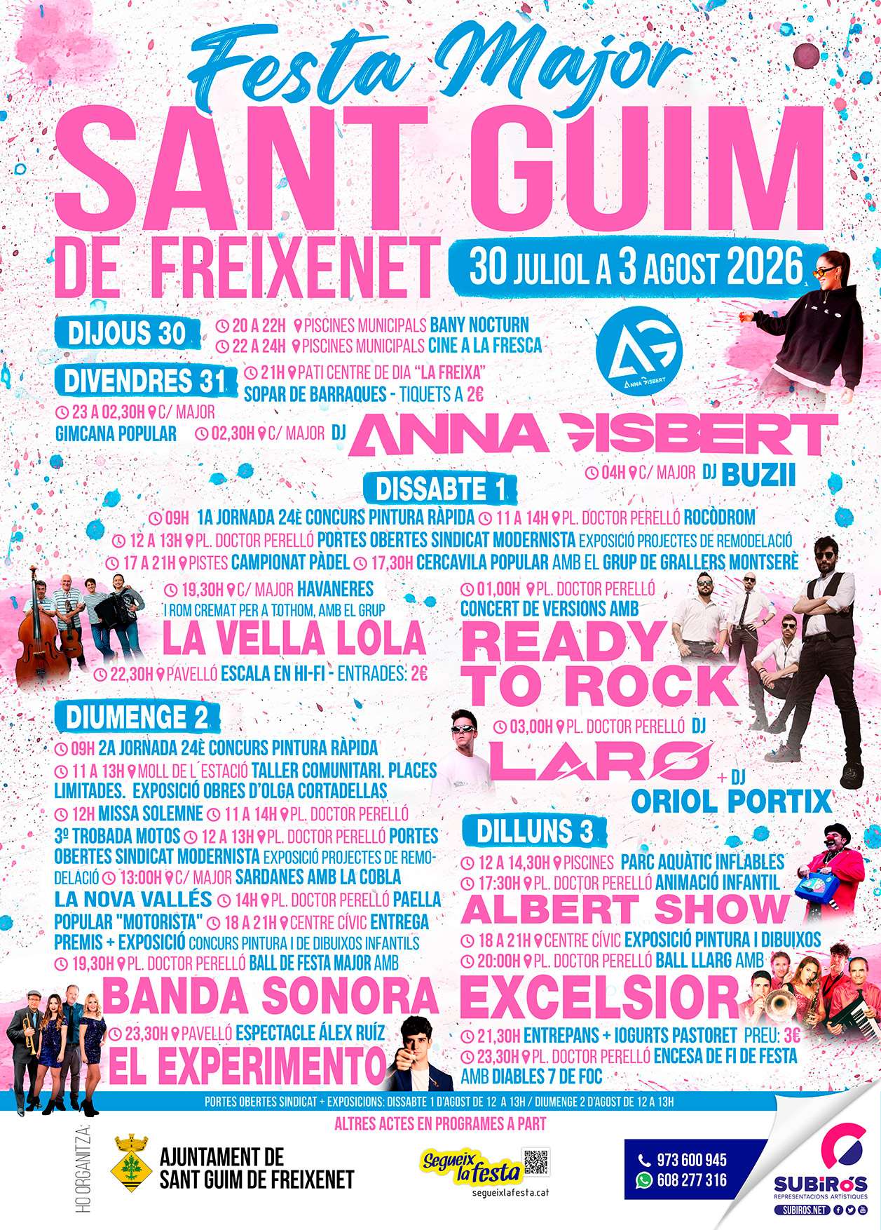 SANT GUIM DE FREIXENET-FESTA MAJOR JULIOL-AGOST 2026