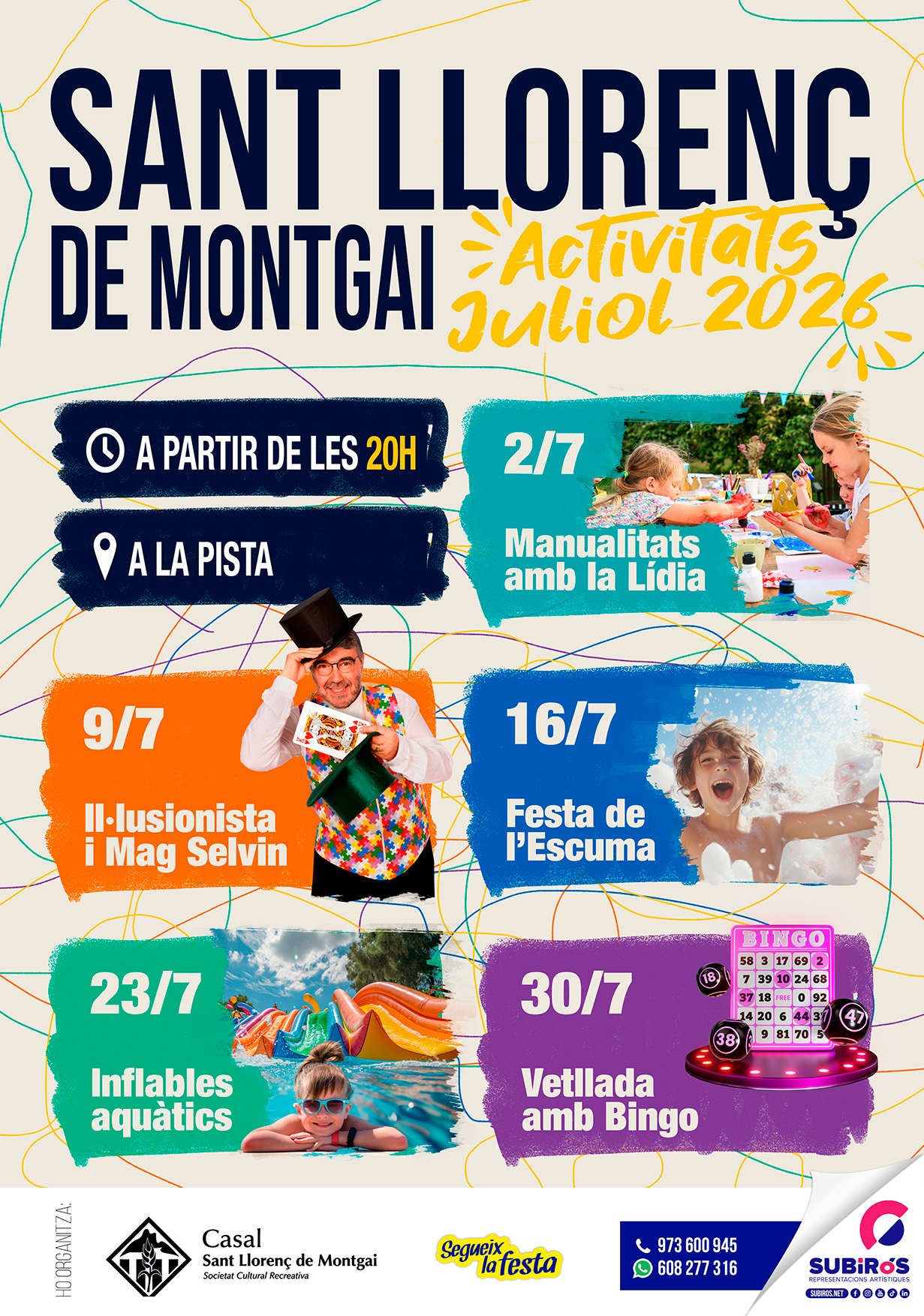 SANT LLORENÇ DE MONTGAI-ACTIVITATS JULIOL 2026