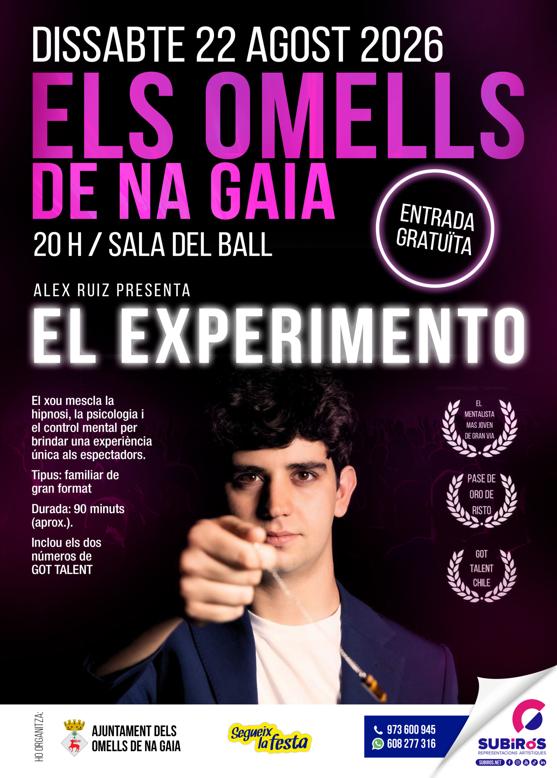 ELS OMELLS DE NA GAIA-ESPECTACLE DE MENTALISME-ÁLEX RUIZ