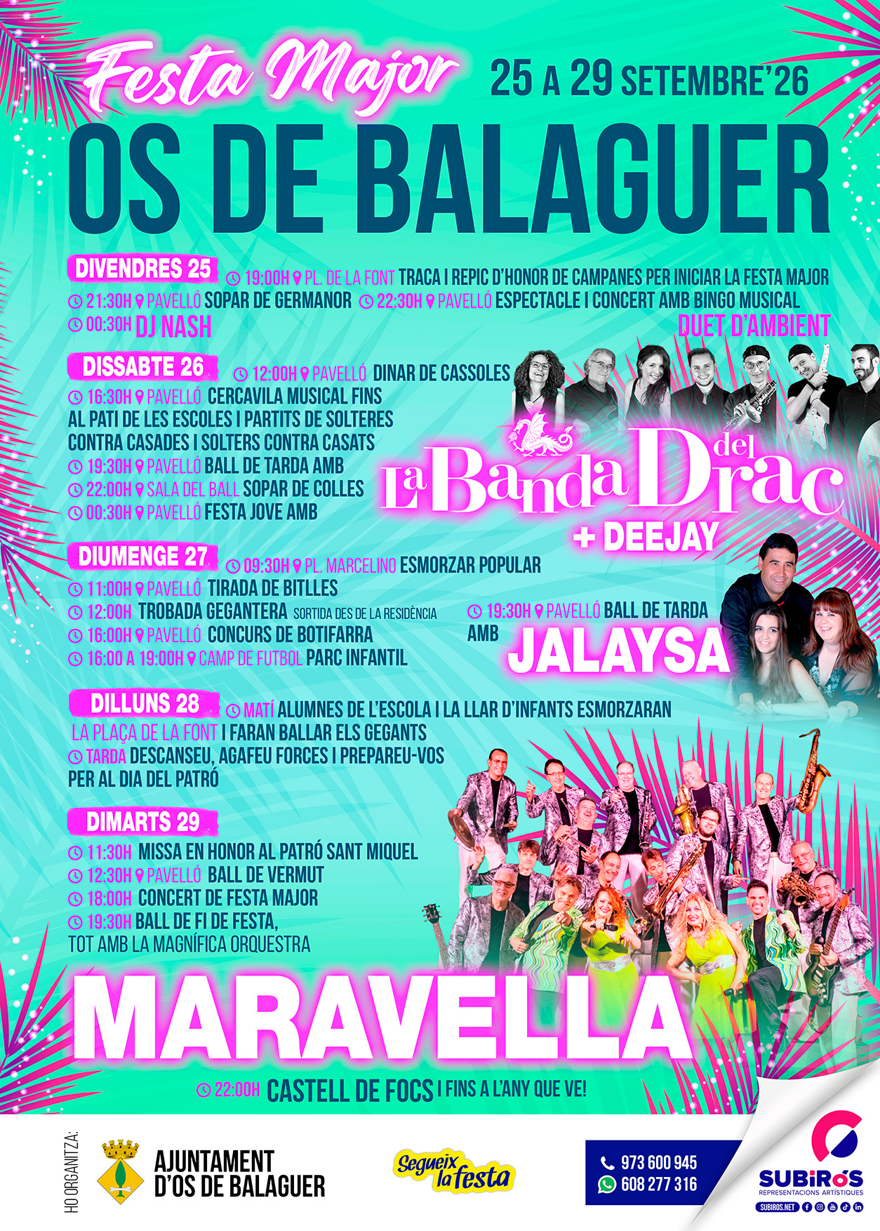 OS DE BALAGUER – FESTA MAJOR 2026