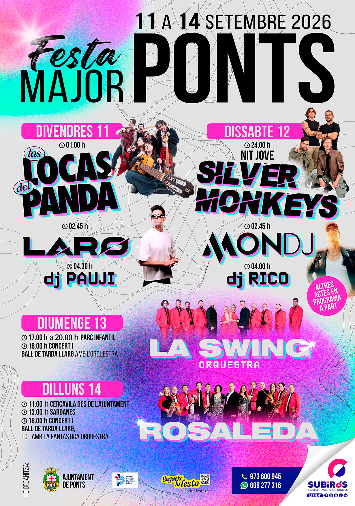 PONTS-FESTA MAJOR 2026