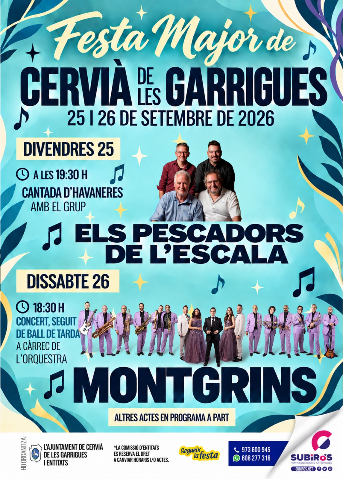 CERVIÀ DE LES GARRIGUES – FESTA MAJOR 2026