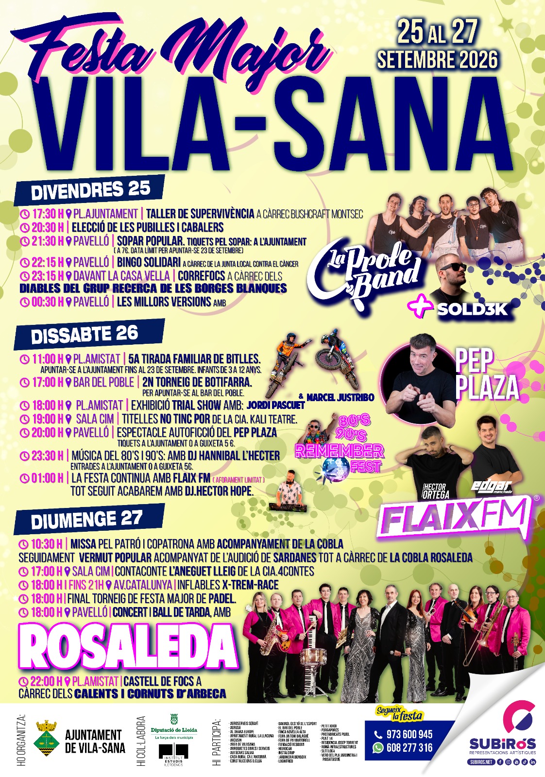 VILA-SANA – FESTA MAJOR 2026